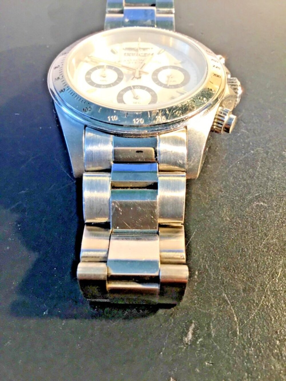 Invicta 9211 PROFESSIONAL= Chronograph= Quartz =Stainless=NEW BATTERY - Picture 3 of 8